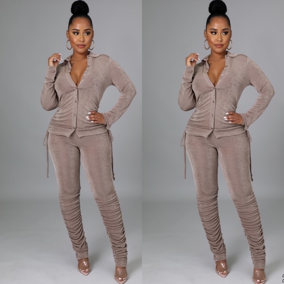 Scrunched Pants Set - Picture 2 of 3